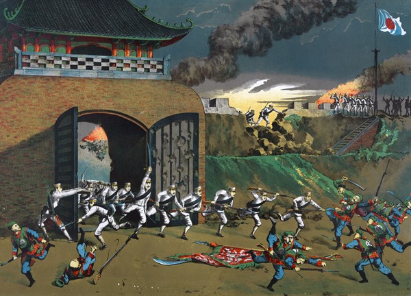 Japanese soldiers of the  Allied Armies launch a general offensive on Peking