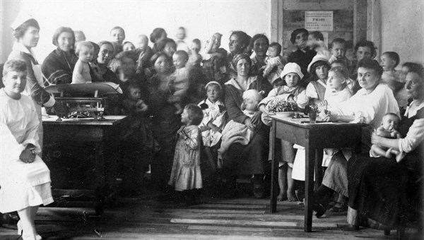 Children's clinic, Pinsk, Poland, equipped by American Red Cross, 1919