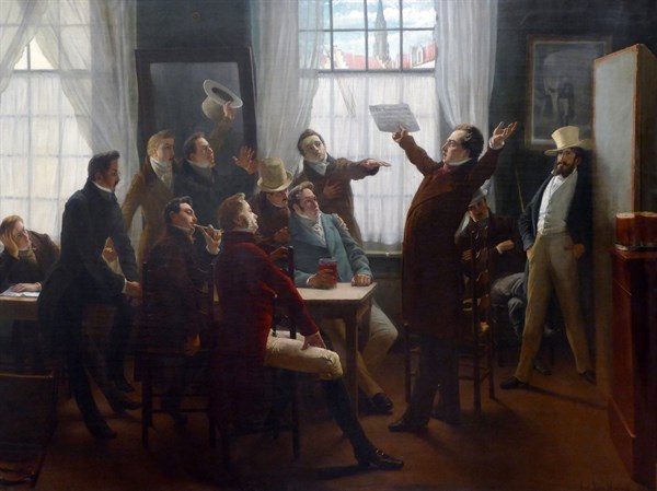 The Belgian national anthem was written