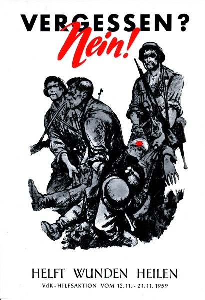Propaganda poster: "Forget? No!" (World War II)