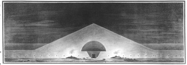 Etienne-Louis Boullée, projet pour la Chapelle des morts