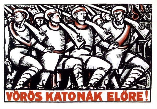 Propaganda poster by Béla UITZ (1887-1972) , 1919 Hungarian revolution