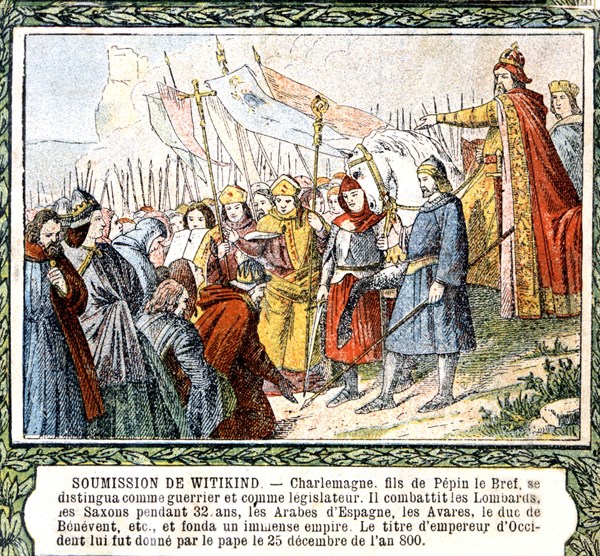 Witikind's submission to Charlemagne