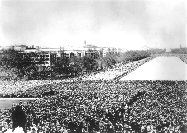 Demonstration for the civil rights