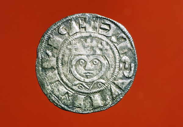 SIlver denier, manufacture of Laon. Philip-Auguste II (1165-1223), crowned bust of the king facing