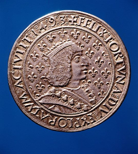 Silver medal, Charles VIII (1470-1498)