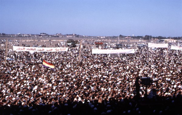 Meeting avec le Président Ben Bella, 1963