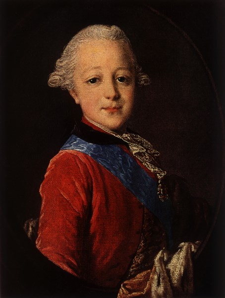 Rokotov, Great Prince Paul as a child