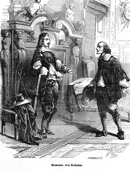 Les trois mousquetaires, Bonacieux chez le cardinal de Richelieu.