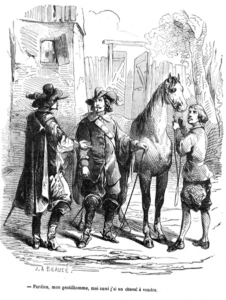 Les trois mousquetaires, Athos et d'Artagnan
