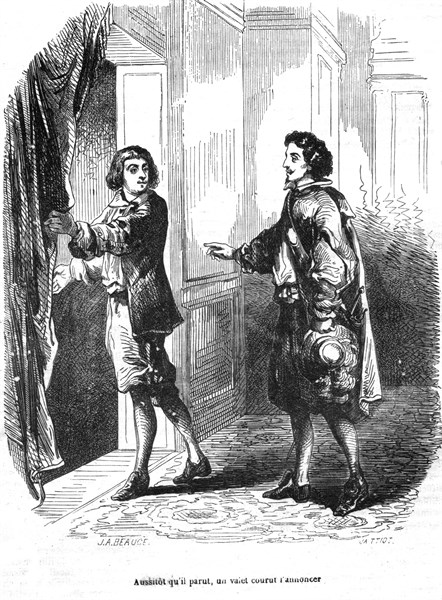 Les trois mousquetaires, D'Artagnan arrive chez Milady.
