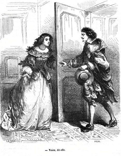 Les trois mousquetaires, D'Artagnan et Milady