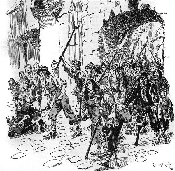Illustration de R. de la Nézière. "Vingt ans après" (suite de "Les trois mousquetaires").