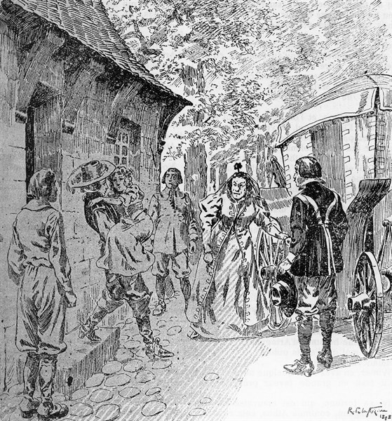 Illustration de R. de la Nézière. "Vingt ans après" (suite de "Les trois mousquetaires").