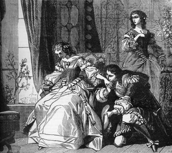 Illustration de J. Désandré et A. de Neuville. "Le Vicomte de Bragelonne".