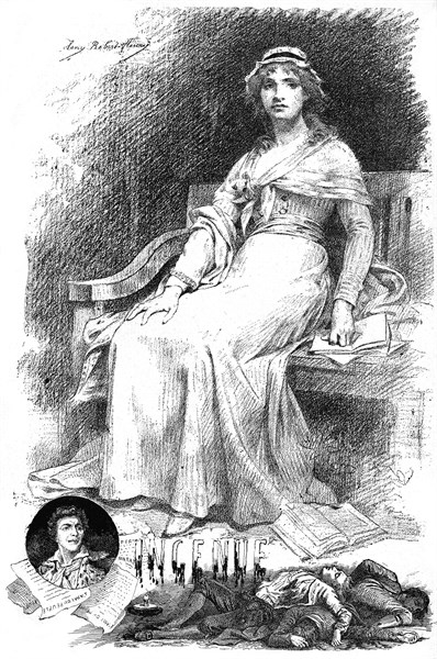 Illustration for the novel 'Ingénue'