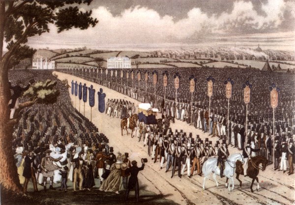 Summers, Manifestation organisée par les syndicats pour protester contre la déportation des Martyrs de Tolpuddle