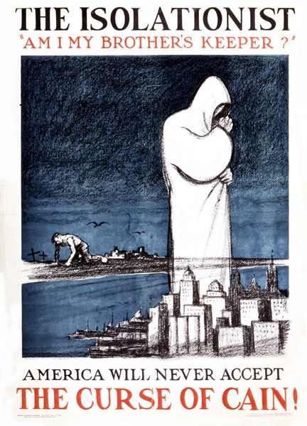 Poster published to commemorate the 10th anniversary of the declaration of World War I