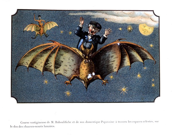 De Ville d'Avray, Le voyage dans la lune avant 1900