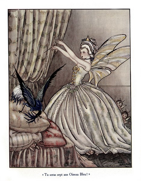 Conte de Madame d'Aulnoy : "L'oiseau bleu"