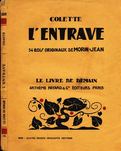 Couverture de l'ouvrage de Colette : "L'entrave"