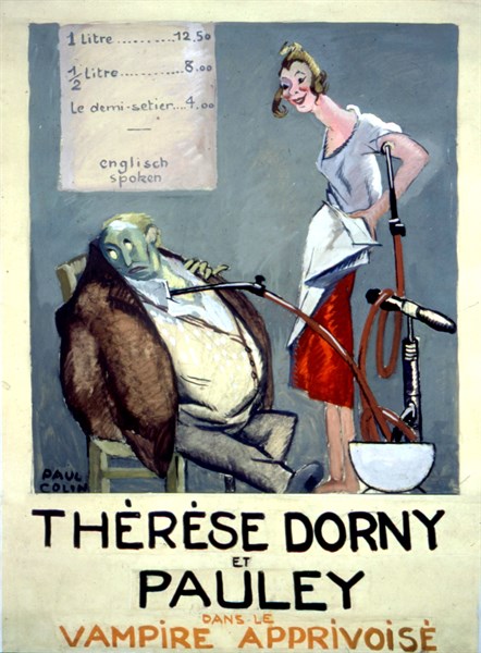 Poster for the Théâtre des Champs Elysées: Le vampire apprivoisé