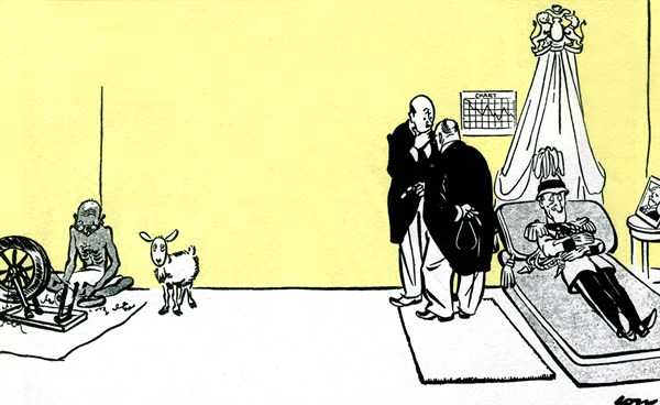 Gandhi, cartoon