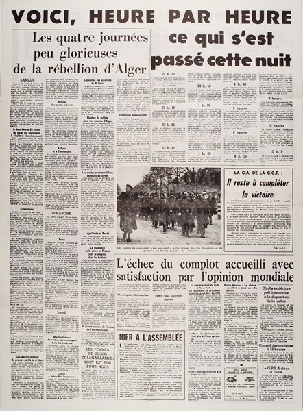 Journal L'Humanité (26 avril 1961)