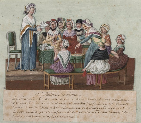 Lesueur, Club patriotique de femmes durant la révolution