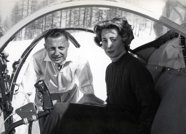 Gianni Agnelli with his sister Cristiana Brandolini