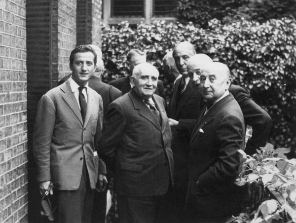 Benno Graziani avec Paul Claudel et André François-Poncet