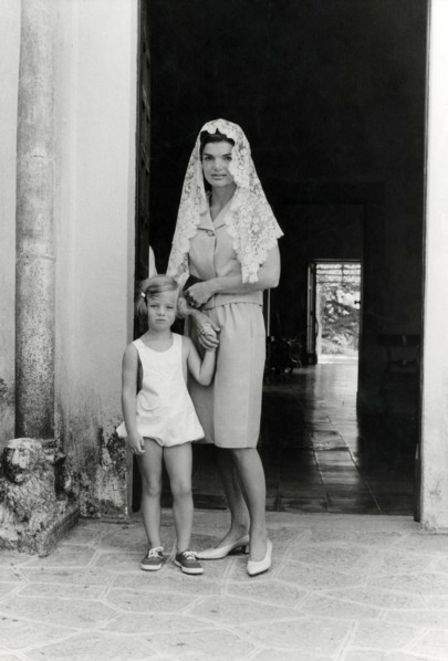 Jackie Kennedy and her daughter Caroline