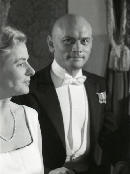 Ingrid Bergman et Yul Brynner, 1956