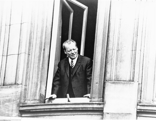 Willy Brandt en Allemagne, à Erfurt, 1970