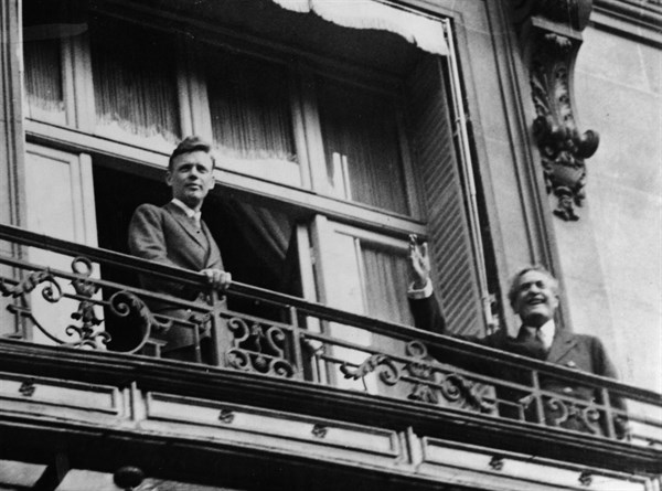 Charles Lindbergh et Myron T. Herrick, 1927