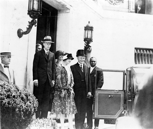 Charles Lindbergh et le Président Calvin Coolidge, 1927