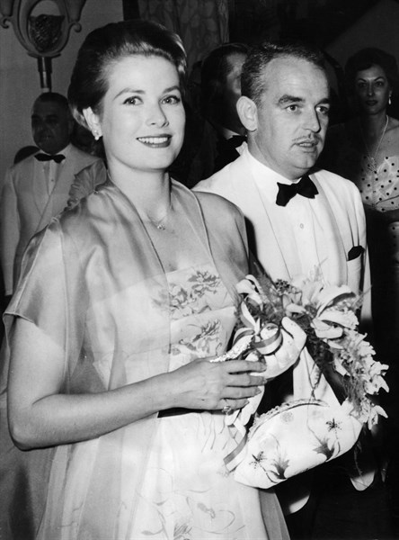 Grace Kelly et Rainier III en 1958