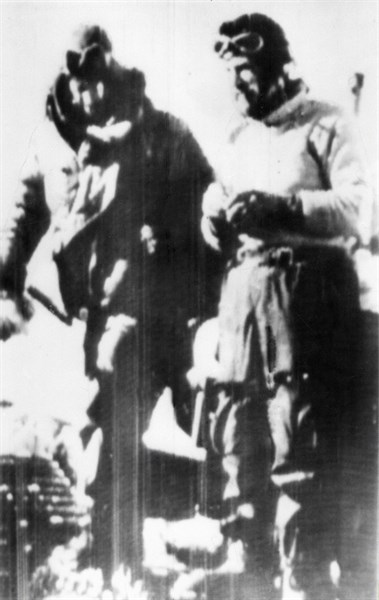Sir Ernest Vivian Fuchs et Sir Edmund Hillary