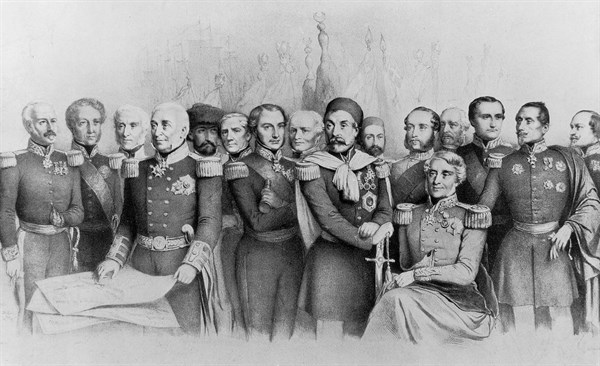 Guerre de Crimée : Officiers des Etats alliés