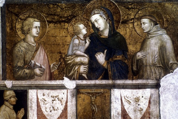Lorenzetti: La Vierge et l'Enfant avec Saint François et Saint Jean l'évangéliste