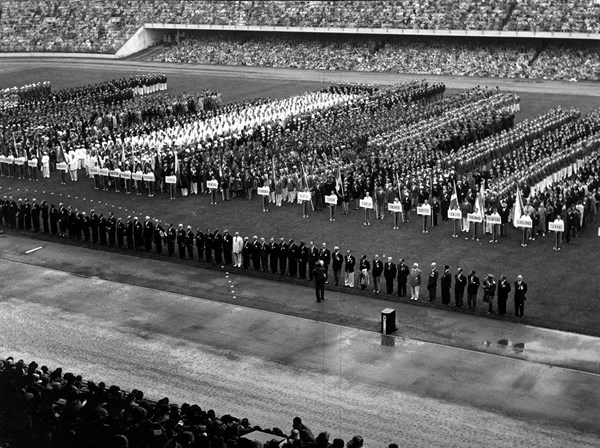 Ouverture des Jeux Olympiques de Rome le 25 août 1960