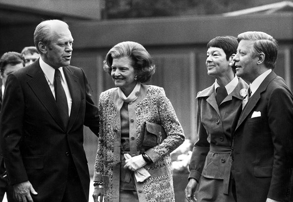 Gerald Ford et Helmut Schmidt, juillet 1975