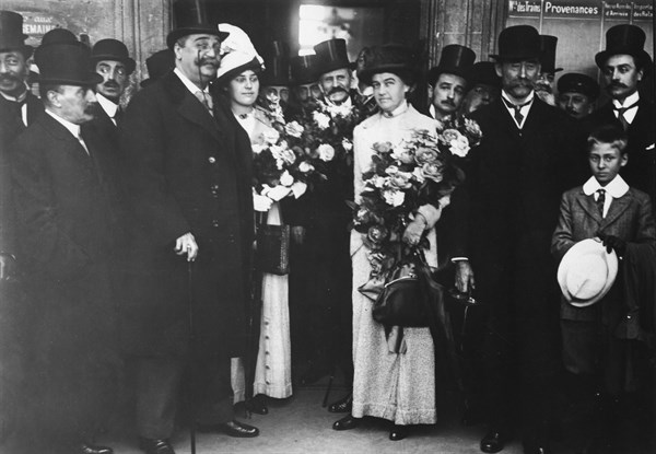 Robert Peary Robert Edwin Peary - mit Ehefrau und Kindern in Paris