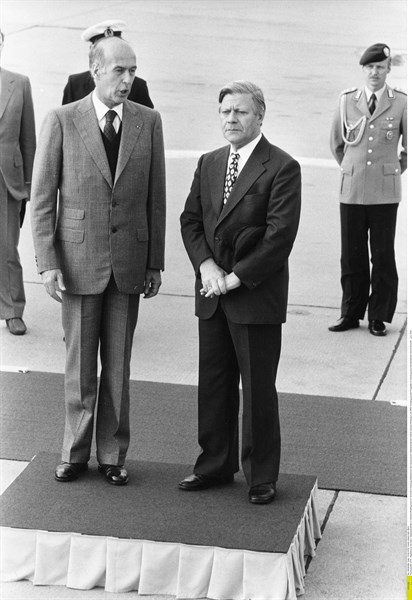 Valéry Giscard d'Estaing et Helmut Schmidt