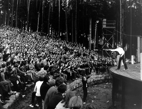 Concert en plein air de Johnny Hallyday