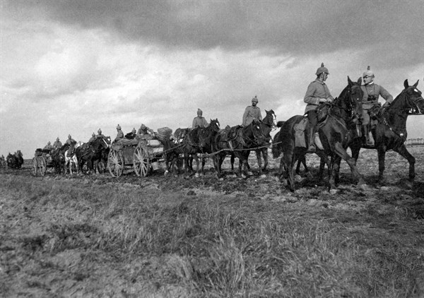 L'armée allemande en marche vers la Marne
