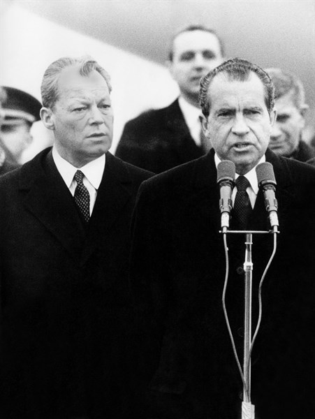 Richard Nixon et Willy Brandt
