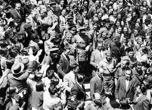 Les généraux Francisco Franco et Emilio Mola Vidal, 1936