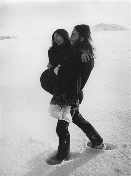 John Lennon und Yoko Ono in Dänemark