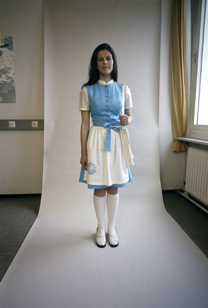 Silvia Sommerlath, alors hôtesse des Jeux Olympiques de Munich en 1972